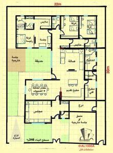 مخططات فلل سعودية دور واحد