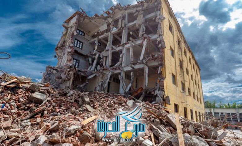 تقرير عن الزلازل للصف السادس