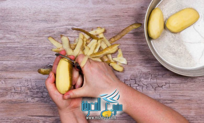 تقشير البطاطس في المنام