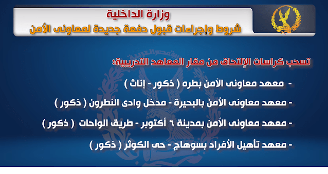 وظائف وزارة الداخلية المصرية 2023 للذكور والأنات بجميع محافظات مصر 9 وظائف وزارة الداخلية المصرية 2023 للذكور والأنات بجميع محافظات مصر