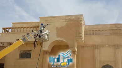 تنظيف الواجهات الحجرية