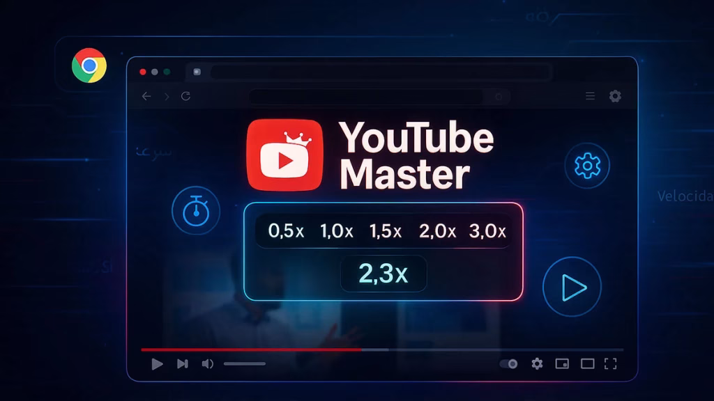 التحكم في سرعة تشغيل الفيديو علي يوتيوب