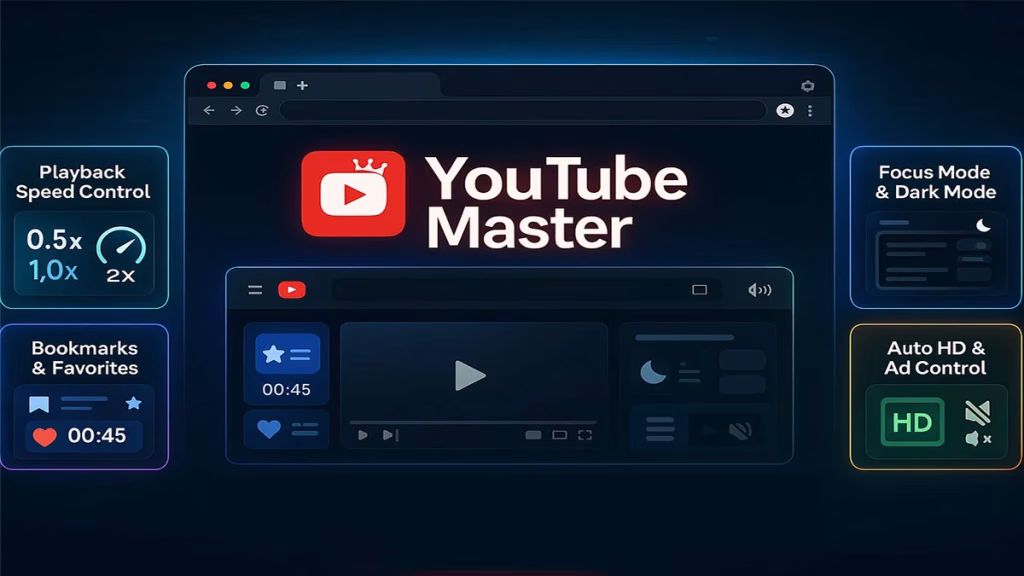 إضافة YouTube Master منع إعلانات اليوتيوب