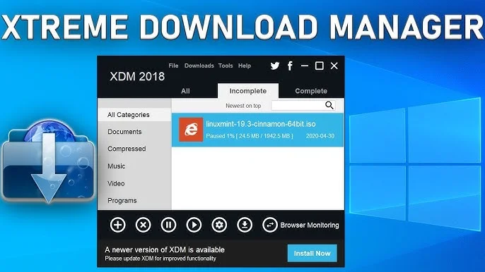 بديل انترنت داونلود مانجر Xtreme Download Manager